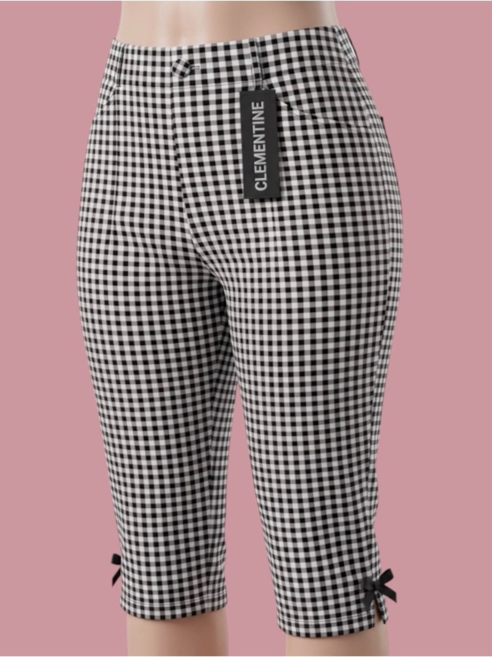 Fashion Nova "Clementine Gingham Capri Pants"